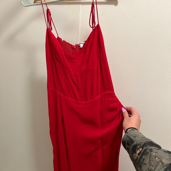 Reformation red Kourtney dress - Picture 1 of 4